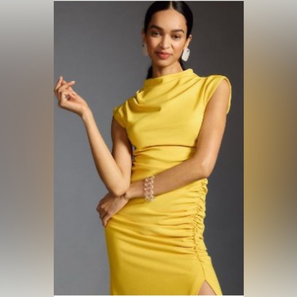 NWT Anthropologie Maya Ruched Midi Dress SOLD OUT COLOR